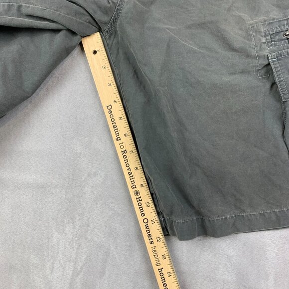 Kuhl Mens Shorts Large Gray Cargo Vintage Patina Dye Cotton Nylon Outdoor Hiking - Picture 13 of 15